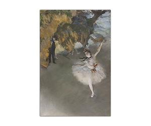 HOPNRU Edgar Degas Dancing Girl on Stage figure peinture à l'huile affiche réalisme art peinture impression mur art photo et toile affiche moderne studio de danse décor mural (30x45cm-Sans cadre)