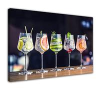 HOPNRU Fruits et Cocktail boisson nourriture mur Art photo cuisine décor affiche impression toile peinture moderne maison salon salle à manger décor (60x90cm-Encadrée)