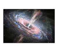 HOPNRU Hubble sonde tsunami stellaire à travers la galaxie poster univers trou noir Wall Art Moderne maison salon décoration photo astronome décoration (30x45cm-Sans cadre)