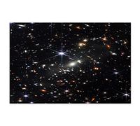 HOPNRU James Webb Space Telescope Première Image Affiche Deep Field Image Galaxy Wall Art Image Impression Toile Peinture Bureau Moderne Décor À La Maison Cadeau (40x60cm-Sans cadre)