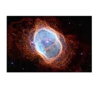 HOPNRU James Webb télescope spatial Nébuleuse de l'anneau Sud poster wall art photo impression astronaute peinture à l'huile moderne salon décoration poster (40x60cm-Sans cadre)