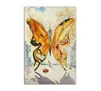 HOPNRU Salvador Dali surréalisme toile Art peinture papillon affiche impression mur Art photo moderne maison salon décoration murale (30x45cm-Sans cadre)