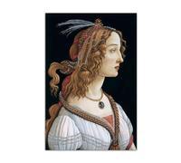 HOPNRU Sandro Botticelli - affiche de Portrait classique de la Renaissance, tableau d'art mural imprimé, peinture sur toile, décor mural moderne de chambre à coucher (30x45cm-Sans cadre)