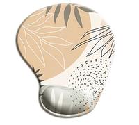 HOPONY Tapis de souris ergonomique en gel avec repose-poignet - Tapis de souris confortable pour ordinateur portable - Pour soulager la douleur, avec base en caoutchouc antidérapant, 22,9 x 25,4 cm