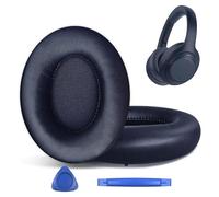 hopopower Coussinets de Rechange pour Casque Sony WH-1000XM4 (WH1000XM4), Coussinets d'oreille avec Mousse d'isolation Acoustique Haute densité, épaisseur supplémentaire (Bleu)