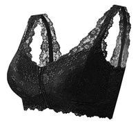 Hopoter Soutien-Gorge sans Armature Confortable Ouverture Devant Confortable Dentelle Sexy pour Femmes, Grande Taille Brassière Respirant pour Sport