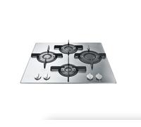 Hotpoint Ariston Table de cuisson FTGHL 641 D-IX-HA Gaz 60 cm Inox, grilles en fonte
