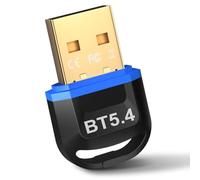 Hoppac Adaptateur Bluetooth 5.4 USB pour PC Windows | Faible latence et compatibilité Windows 11/10/8.1/7 pour casque, souris, manette et clavier