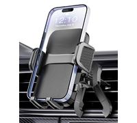 Hoppac Support de téléphone Portable pour Voiture - Crochet en Acier - Rotation à 360° et déverrouillage à Un Bouton - pour Smartphone de 4 à 7"