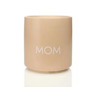 hoppala Tasse en Céramique Beige Sans Anse Mom - Idée Cadeau pour Maman - Gobelet Minimaliste avec Motif - Tasse Design sans Poignée - 250 ml