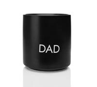 hoppala Tasse en Céramique Noire Sans Anse Dad - Gobelet Élégant et Minimaliste - Cadeau pour la Fête des Pères - 250 ml