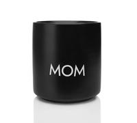 hoppala Tasse en Céramique Noire Sans Anse Mom - Idée Cadeau pour Maman - Gobelet Minimaliste avec Message - Tasse Élégante - 250 ml