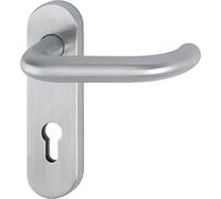 HOPPE 10722808 Protection anti-feu PARIS sur plaque courte PZ