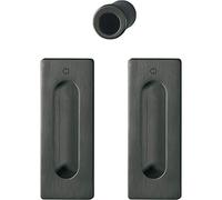 HOPPE 11733238 Coque de porte coulissante Noir satiné