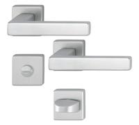 HOPPE 11758235 Poignée de porte Austin sur rosace WC en aluminium couleur acier inoxydable mat