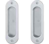 HOPPE 12015301 49301 Ensemble de charnières de porte coulissante en aluminium chromé satiné