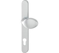 HOPPE 2389259 Bouclier de bouton extérieur, fixe, vis dissimulée, aluminium anodisé, couleur01, außen-Fest PZ92, verdeckt geschraubt