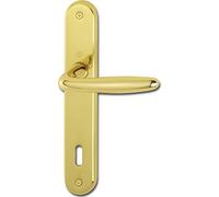 HOPPE 2857622 Garniture de poignée ROISSY sur plaque longue Distance 90 mm pour porte épaisseur 35-54 mm Laiton poli