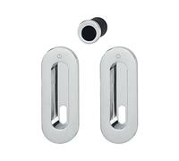 Hoppe 3207365 Porte coulissante Coquillage Set m472 - Recouvre vissée BB, chromé