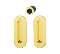 Hoppe 3207390 Porte coulissante Coquillage Set m472 - Recouvre vissée BL poli/Protection Vernis