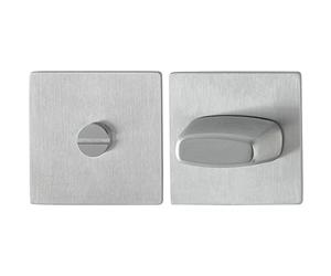 HOPPE 3759143 Lot de 2 plaquettes de WC rectangulaires en acier inoxydable