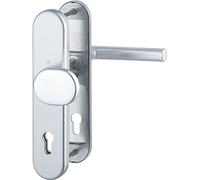 Hoppe 3889773 de sécurité Garniture de rechange Amsterdam - ö Norme Distance 88 mm, plaque longue Profil Protection pour épaisseur de porte 62-72 mm sans Kern Cylindre, classe 3, en aluminium anodisé Argenté, 1 pièce