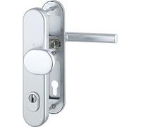 Hoppe 3890029 de sécurité Garniture de rechange Amsterdam - ö Norme Distance 88 mm, plaque longue Profil Protection pour épaisseur de porte 62-72 mm avec Kern Cylindre, classe 3, en aluminium anodisé Argenté, 1 pièce