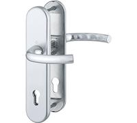 Hoppe 3894126 de sécurité dürck de Tokyo - ö Norme la distance 88 mm, plaque longue Profil Protection pour épaisseur de porte 67-72 mm sans noyau Cylindre, classe 3, en aluminium anodisé Argenté, 1 pièce