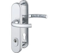 Hoppe 3894151 de sécurité dürck de Tokyo - ö Norme la distance 88 mm, plaque longue Profil Protection pour épaisseur de porte 67-72 mm avec noyau Cylindre, classe 3, en aluminium anodisé Argenté, 1 pièce