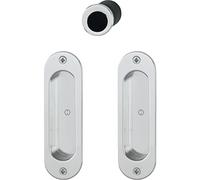 Hoppe 3948315 Porte coulissante Coquillage Set m472 - Vision Bar vissée BL, en aluminium finition SAT