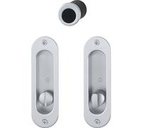 Hoppe 3948438 Porte coulissante Coquillage Set m472 - Vision Bar vissée WC, verchr SAT