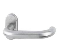 Hoppe 6771844 Paris Trou de poignée ovale en acier inoxydable mat