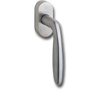 HOPPE 8102154 Verona Poignée de fenêtre carrée 7 x 32 mm Effet Acier Inoxydable, Edelstahl-Effekt