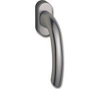 HOPPE 8106650 Tokyo Poignée de fenêtre avec grille carrée 7 x 32 mm Effet acier inoxydable