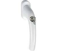 HOPPE 8156507 TÔKYÔ Poignée de fenêtre avec Cylindre de Verrouillage 45° VK 7 x 35 mm Blanc