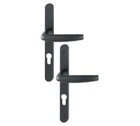 HOPPE AG BCA22075 Ensemble de Porte-fenêtre Plaque étroite Atlanta 1530/300LMSGL HOPPE Noir Mat 9714 Clé i Entr.70-ép.68/77-3354592