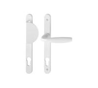 HOPPE AG BCA22090 Ensemble de Porte palière Atlanta 554/300LMSGL/1530 HOPPE Plaque étroite Blanc 9016 Clé i-entr.70 ép.68/77-3657876