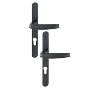 HOPPE AG BCA22093 Ensemble de Porte-fenêtre Plaque étroite Atlanta 1530/300LMSGL HOPPE Noir Mat Clé i Ent.70-ép.78-87-3304368