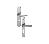 HOPPE AG BCA22218 Ensemble de Porte Plaque Large Atlanta HOPPE 1530/300M INOX-Clé i-ép.58/67-11633335