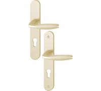 HOPPE AG BCA80052 Ensemble de Porte Plaque Large New York Clé i Champagne F2 HOPPE-1810/300M-195mm-entr.7/70 C.7-38/47-3281944