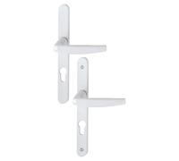 HOPPE AG BGA60020 Ensemble de Porte-fenêtre étroite Atlanta 1530/300LMSGL HOPPE Clé i Blanc 9016-Entraxe 70mm ép.58/62mm-3303277