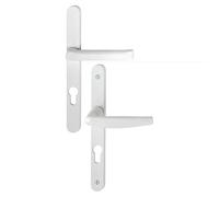 HOPPE AG Ensemble de Porte-fenêtre Plaque étroite Atlanta 113KH/300LMSGL/1530 HOPPE Saillie réduite 195mm Blanc 9010 Clé i Entr.92 C.8-ép.78/87-3464556