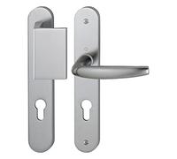 HOPPE AG Ensemble de Porte palière Plaque étroite aileron Atlanta HOPPE 554/3346/1530 INOX F9-Clé i-ent.8/92 56/70-2838421