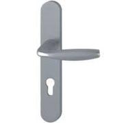 HOPPE AG Ensemble de Porte Plaque Large New York Clé i Aspect INOX F9 HOPPE-1810/300M-195mm-entr.7/70 C.7mm-48/57-3540109