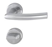 HOPPE Alta-10756979 Bouton poussoir sur rosace WC, 39-47, acier inoxydable