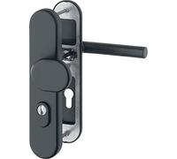 HOPPE Amsterdam PZ92 12007456 Garniture de sécurité avec protection anti-traction Noir 10 mm