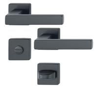 HOPPE Austin Set de poignée sur rosace en aluminium Noir