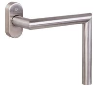 Hoppe Poignée de fenêtre Inox coudée PMR 150 x 150 mm - main gauche