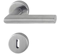 HOPPE Garniture à rosace « Amsterdam » en acier inoxydable mat E1400Z/42KV/42KVS - 6439996