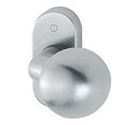 Hoppe HOPPE Bouton FH sur rosace FS-E50G/55, inox mat ovale Quantité:1